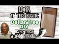 LOOK at this RUSTIC Dollar Tree DIY using these WOOD PLANKS by Crafters Square EASY DIY