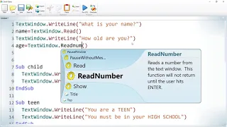Small Basic Coding Tutorial Subroutines
