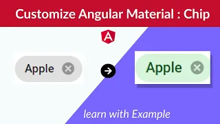 Angular material chips custom style Angular Material mat-chip