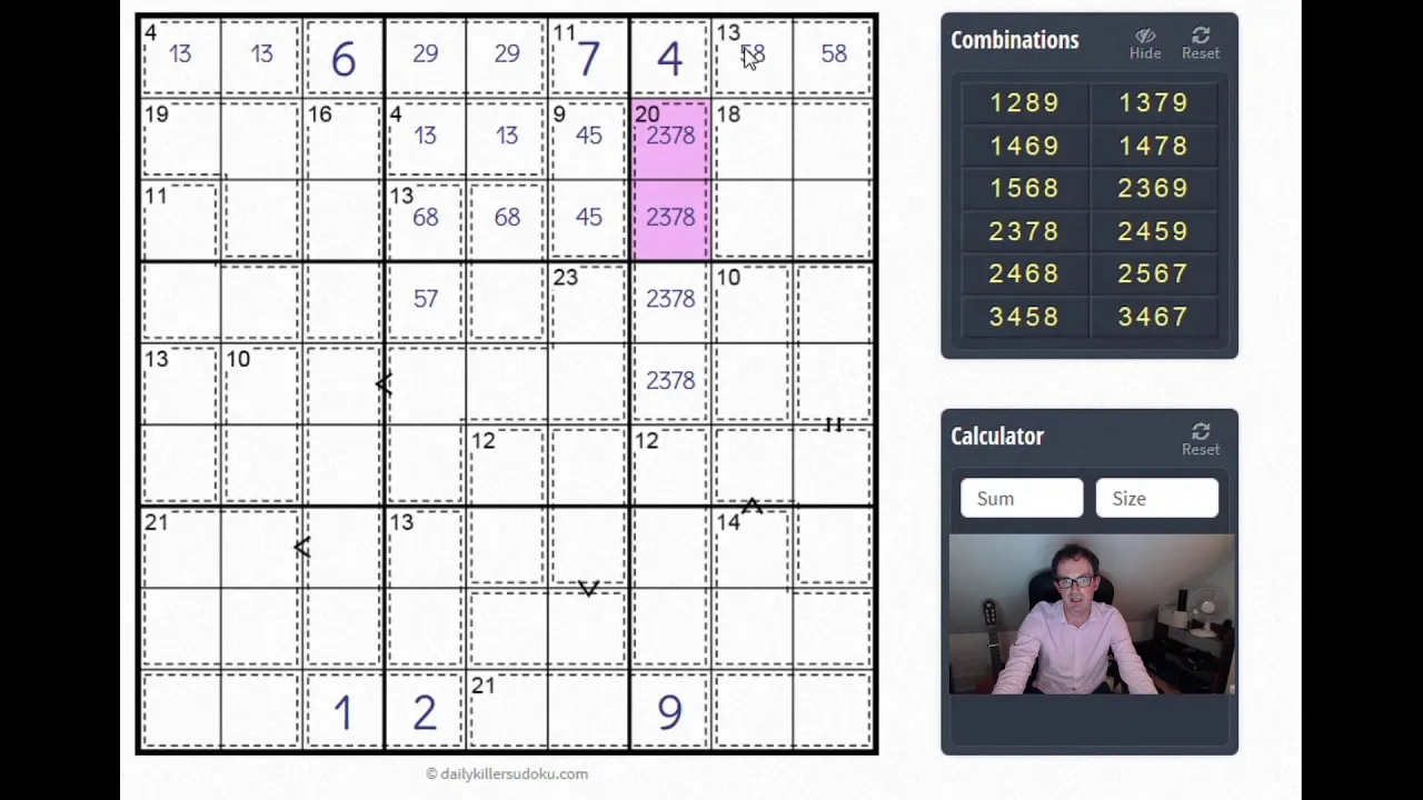 Live solve of 10/10 Difficulty Killer Sudoku (Part 1 of 2)