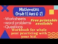 Mathematics workbook for grade 1 6 to 7 years old free printables IM learning studio