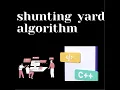 shunting yard algorithm