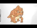 How to Draw CHOMPER THE LAND BEFORE TIME