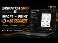 Dispatch Grid 30 Second PDF Shipping Label Challenge