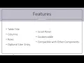 Java Swing Component Presentation - JTable