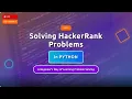 Beginner Learns Problem Solving in Python HackerRank Day 1 LIVE Stream 1
