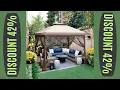 EAGLE PEAK 13x13 Pop-Up Gazebo Tent Instant Netting Outdoor Gazebo Canopy Easy optional