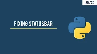 Python GUI with Tkinter - Fixing the Statusbar Current time Total Length