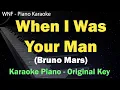 Download Lagu Bruno Mars - When I Was Your Man (Karaoke Original Key)