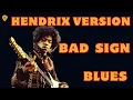 Born Under A Bad Sign Hendrix Albert King Style Jam Track B Blues