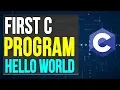 C Programming Tutorial for Beginner 3 - Creating First Program Hello World in C Programming