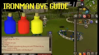 Old School Runescape Ironman how to make dye guide