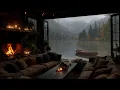 Lagu Rainy Autumn Evening by the Cabin π§οΈ Relaxing Rain and Crackling Fireplace Sounds for Sleep