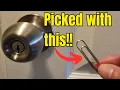 DIY how to pick a lock with paperclips