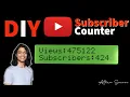 MAKE A YOUTUBE SUBSCRIBER COUNTER ESP8266