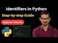 Identifiers In Python Python Tutorial 2025