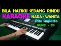 Download Lagu RINDU - Rita Sugiarto | KARAOKE NADA WANITA, HD