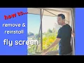How to Remove and Install aluminium fly wire window screen with Inspire DIY Kent Thomas