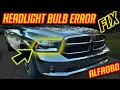 LED or HID HEADLIGHT BULB OUT ERROR FIX on DODGE RAM JEEP CHRYSLER AlfaOBD