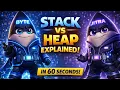 Java Memory Explained Stack vs Heap in 60 Seconds JVM Memory Basics