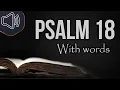 Psalm chapter 18 King James Version KJV Holy Bible reading