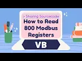 Sharing Sourcecode How to Read 800 Modbus TCP Registers - VB
