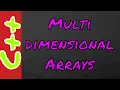 Multi Dimensional Arrays C CS201 Lecture 26 in