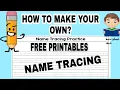 HOMESCHOOL CHECK HOW TO MAKE YOUR OWN NAME TRACING WORKSHEET FREE PRINTABLES Easy TUTORIAL