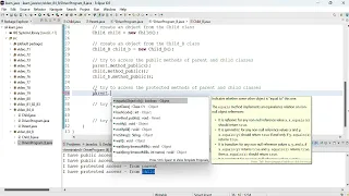 Java 84 Access modifiers on methods part B protected