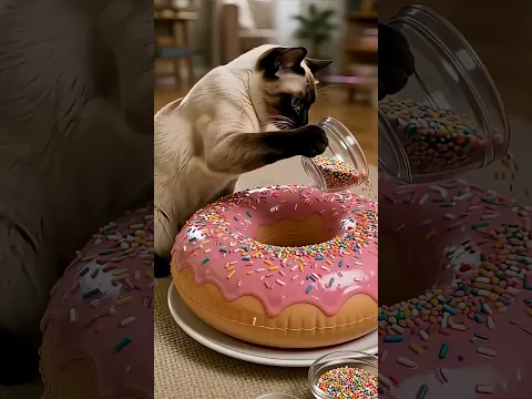 Donuts do gatinho 🐱 #viralvideo #shorts