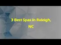 3 Best Spas in Raleigh North Carolina 2024 Wellness Centers