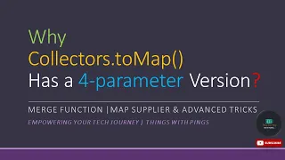 Java Collectors toMap Deep Dive Merge Function Map Supplier Part 1