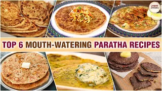 Top 6 Mouth-Watering Paratha Recipes | Gobi, Sev, Egg, Mooli, Aloo & Ragi Paratha |Breakfast Special