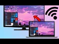 How to Connect Dekstop PC to TV Wirelessly Free No WIFI No MI Step by Step 2022