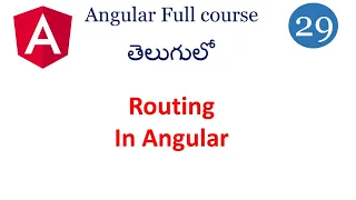 Routing in Angular Angular routing tutorial router outlet in angular Angular tutorials in Telugu