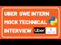 CRACKED CS Freshman DESTROYS Mock Uber Technical Interview Python Two Pointers Leetcode