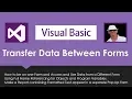 VB How To Use Data Across Multiple Forms in Visual Basic VB Net