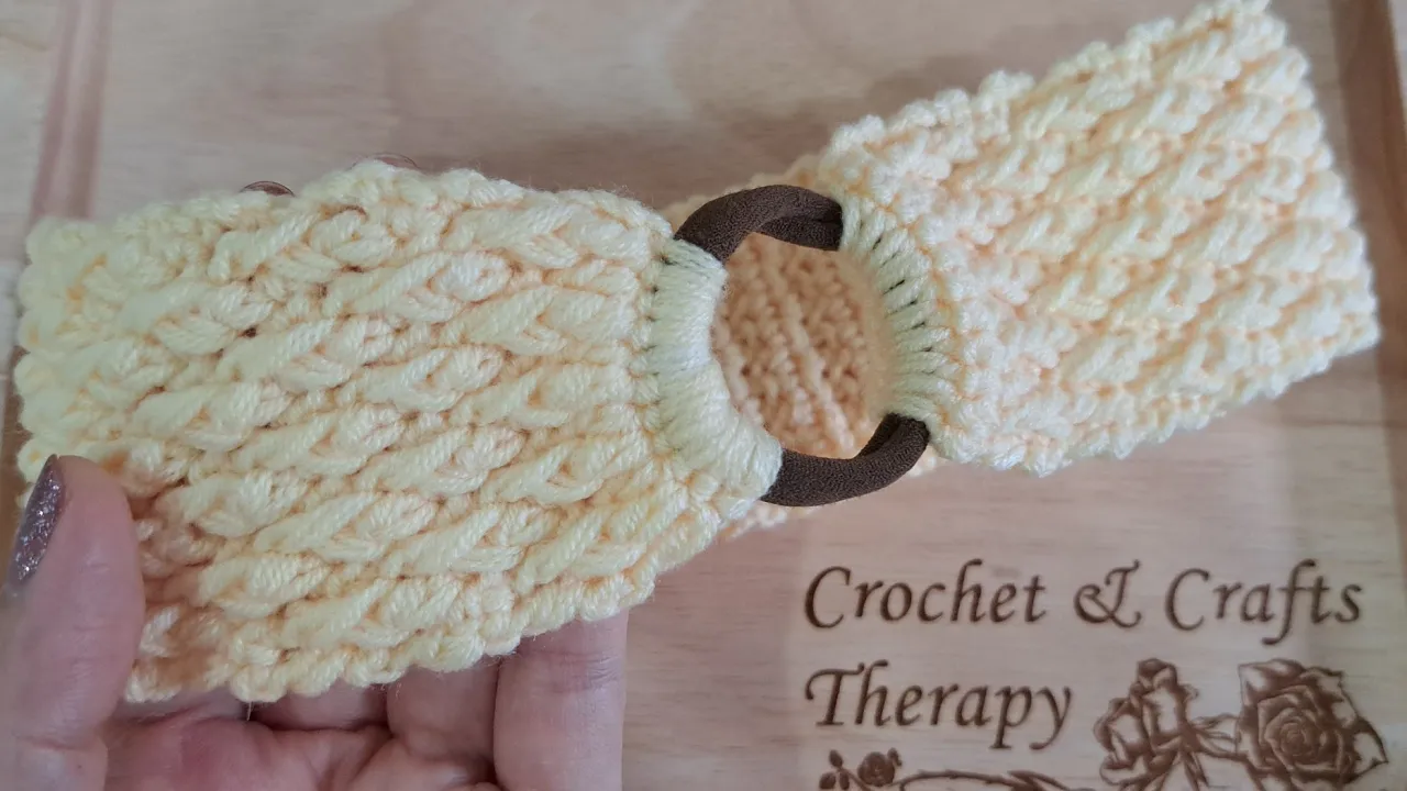 Pretty! 💯👌Super easy DIY crochet headband. Pattern for beginners. Step by step crochet.