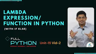 Python Unit15- 2 Lambda in python with if else