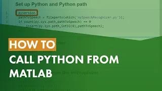 How to Call Python from MATLAB