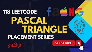 Pascal Triangle in Tamil LeetCode MAANG Placement Series