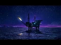 Relaxing Sounds of an Oil platform in the Arctic Ocean with Wind Water Snow Falling Ambience