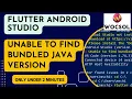 Unable to find bundled Java version windows for Android Studio Electric Eel
