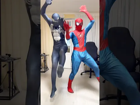 The superheroes were really scared😂 #spiderman