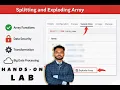 Databricks Splitting and Exploding Array Hands-On