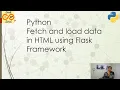 RESFful Web APIs with HTML request and response using Flask Framework in Python