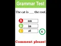 Prepositions English Grammar Test 02 learninglogicvault
