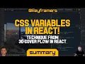 CSS Variables in React SUMMARY from 3D Cover Flow in React keyframers 3 7 2