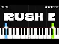 RUSH E - INTERMEDIATE Piano Tutorial