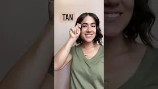 Colors - Part 4 TAN BROWN ASL Glossary The ASL Shop